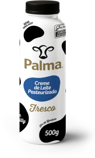 Embalagem de Creme de Leite Palma