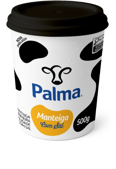 Embalagem de Manteiga com Sal Palma