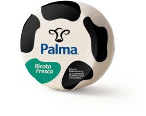 Embalagem de Ricota Fresca Palma